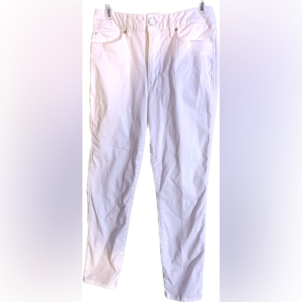Seven 7 Jeans | High Rise Skinny Crop Seven White Jeans | Size: 10